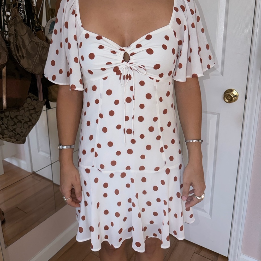 A&F polka dot mini dress